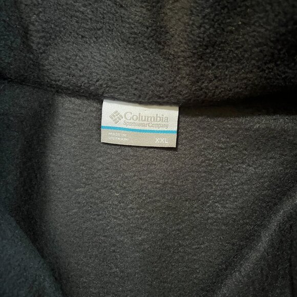 Columbia Sportswear Quarter Snap Black Fleece Size XXL Mens - Picture 3 of 4